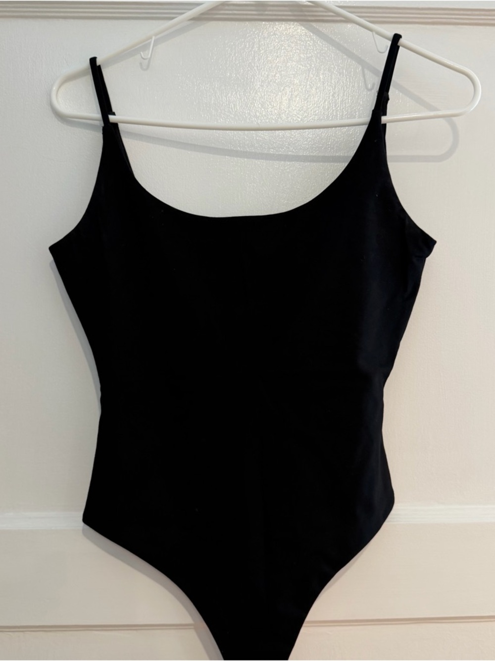 Privacy Please Black Scoop-Neck Florence Bodysuit